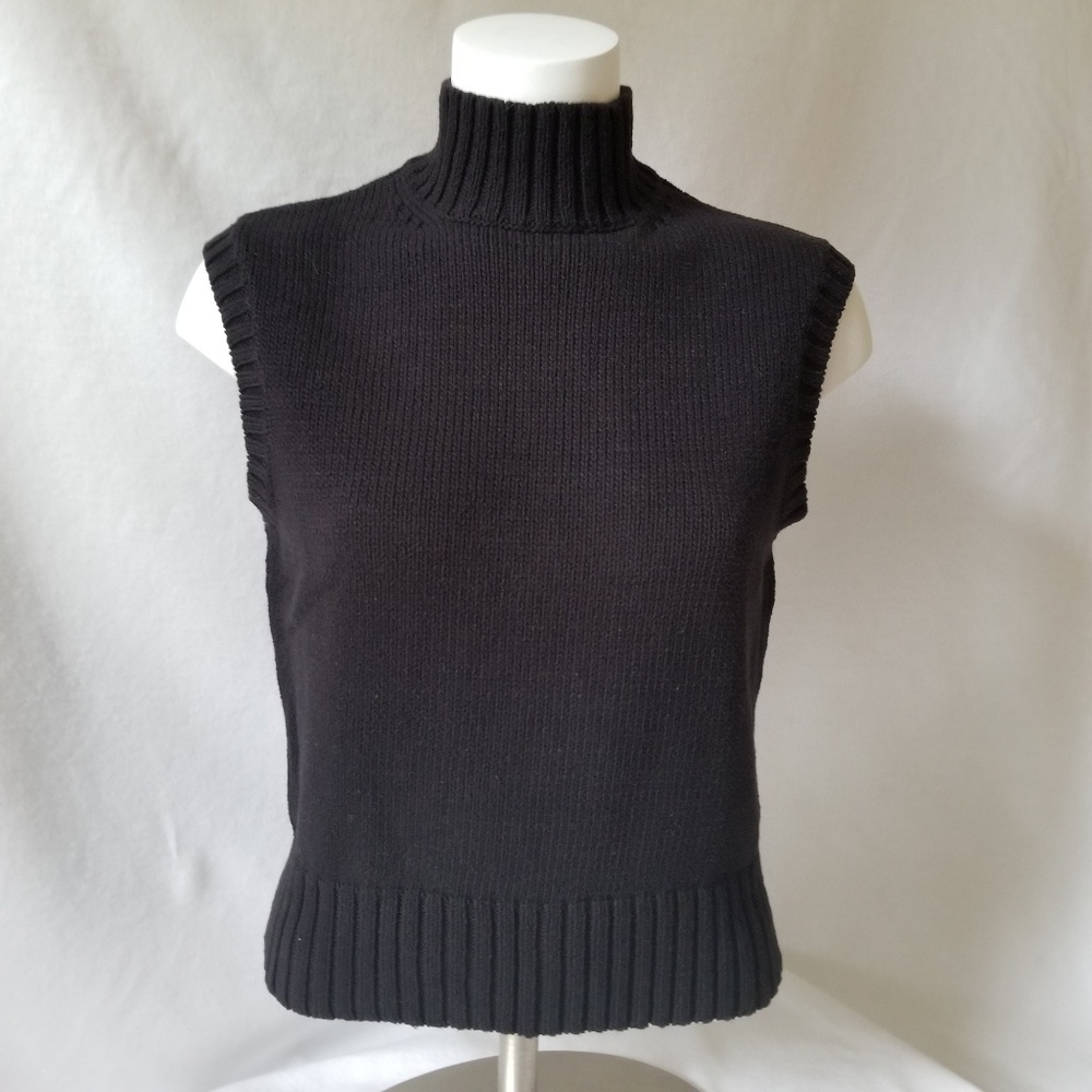 Ann Taylor Sleeveless T Neck Knit Sweater Size M